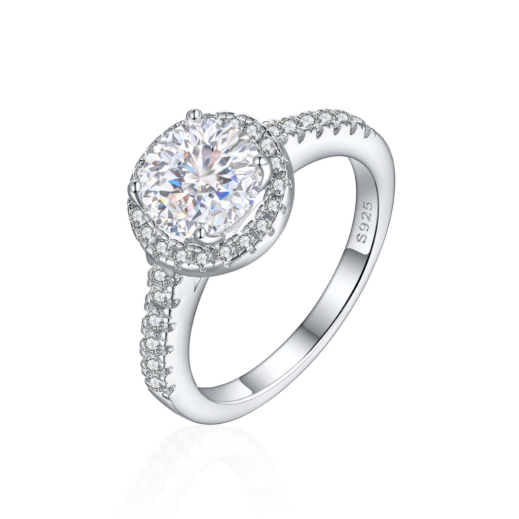 Damen Verlobungsring mit luxuriösem Design und funkelndem Zirkonia-Besatz Shop Nory