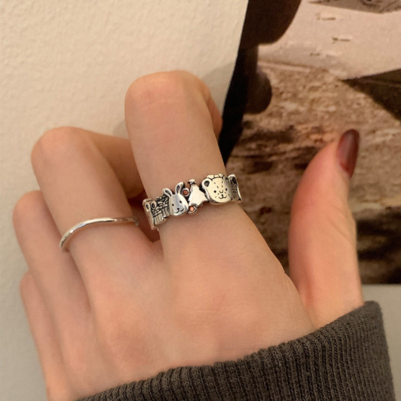 Damen Offener Ring mit inspirierendem Schriftzug und elegantem Design Shop Nory