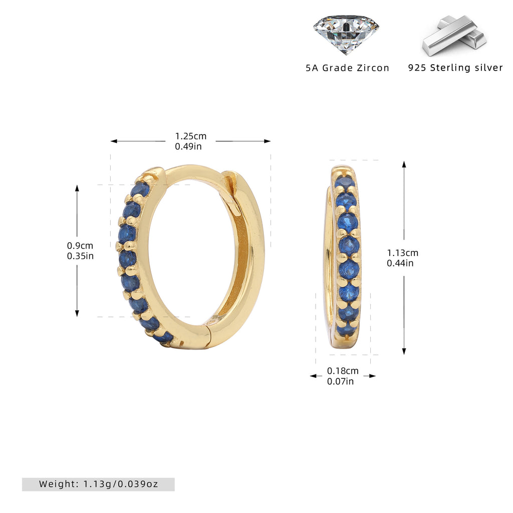 Damen Ohrstecker mit funkelnden Zirkonsteinen aus hochwertigem 925 Sterling Silber Shop Nory