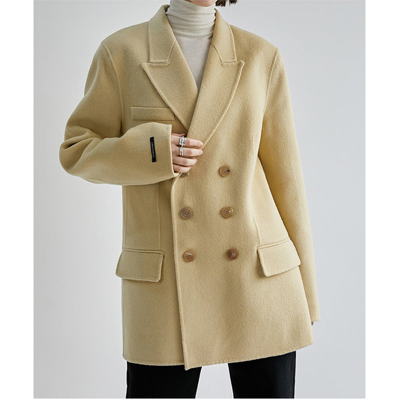 Damen Eleganter Oversized Blazer mit doppeltbreiter Knopfleiste Shop Nory