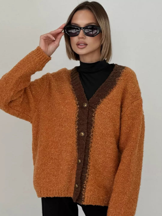 Damen Grob gestrickte Cardigan Shop Nory