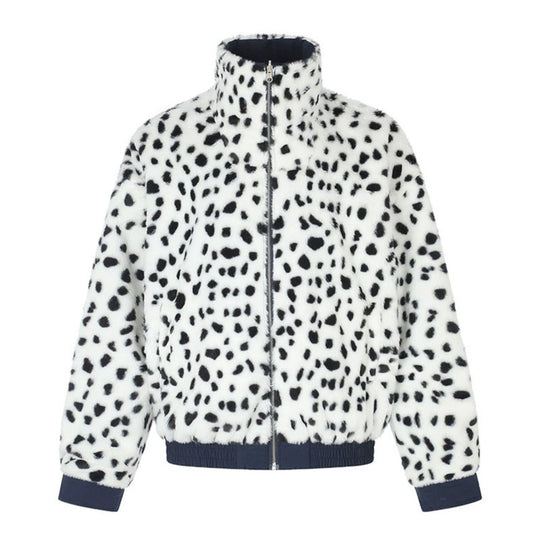 Damen Wattierte Blousonjacke mit Stehkragen und Leo‑Futter Shop Nory