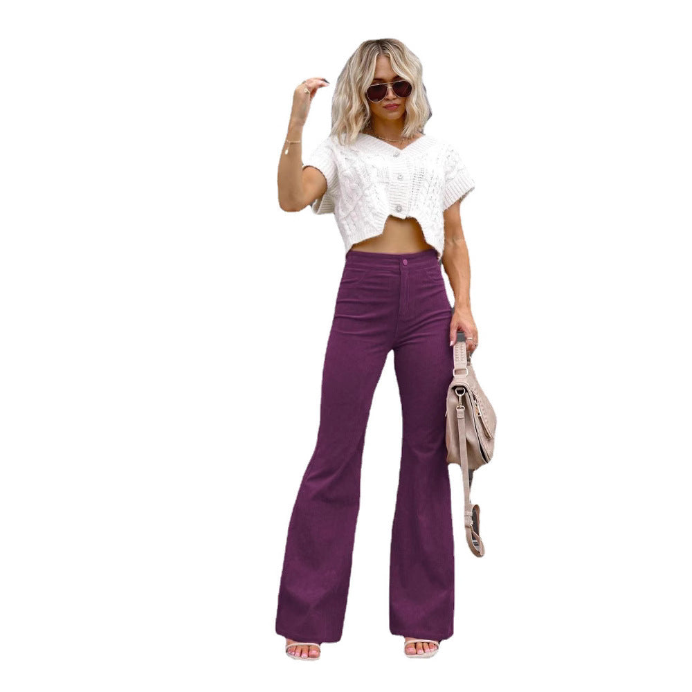 Damen Flared Jeans mit hohem Bund und tailliertem Schnitt