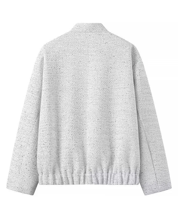 Gold Pailletten Stehkragenjacke
