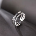 Damen Offener Ring mit modernem, geschwungenem Design Shop Nory