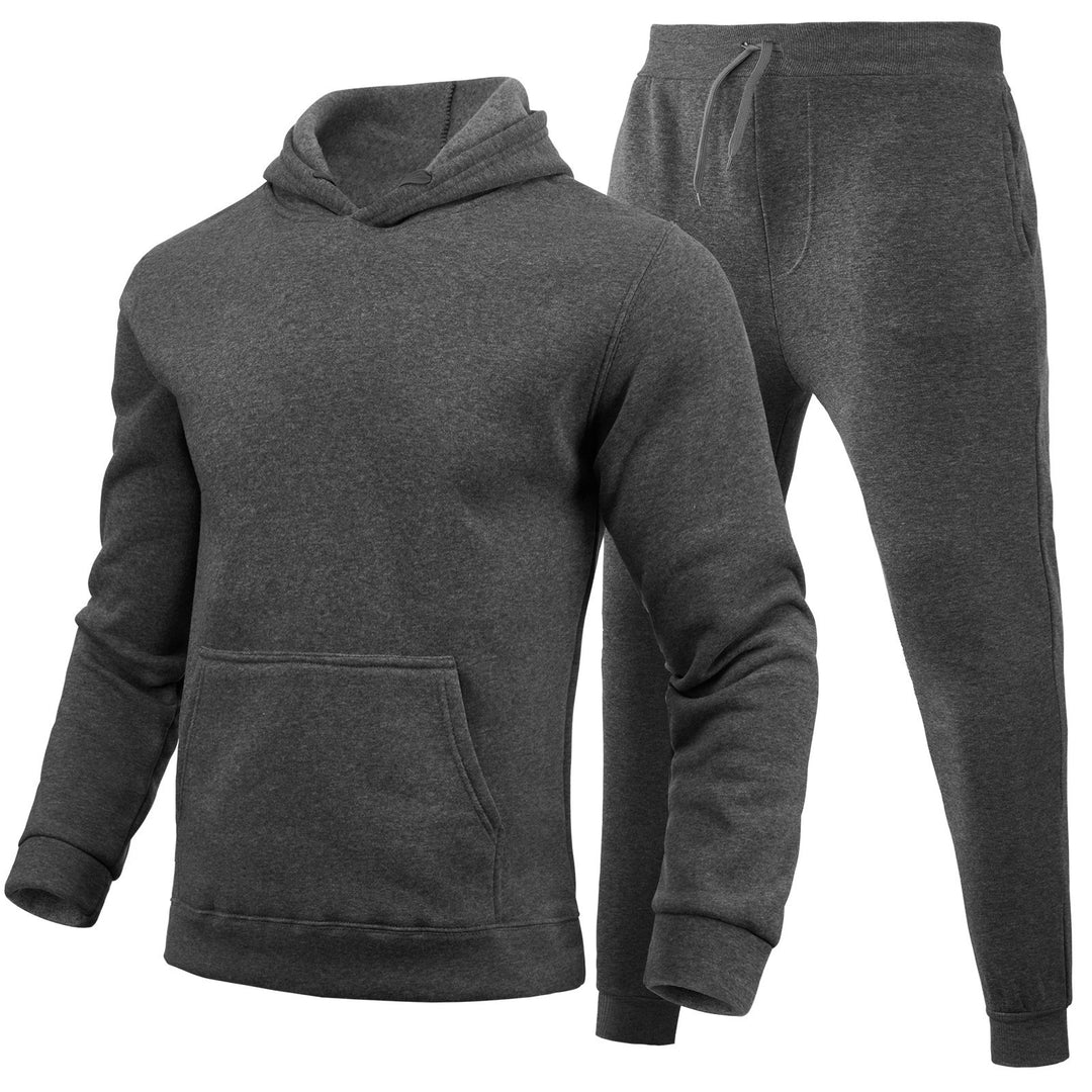 Herren nan sportliches Jogginganzug-Set mit Kapuzenpullover Kängurutasche und schmal zulaufender Jogginghose Shop Nory