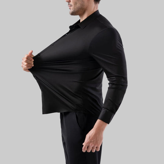 Elastisches Slim Fit Herrenhemd