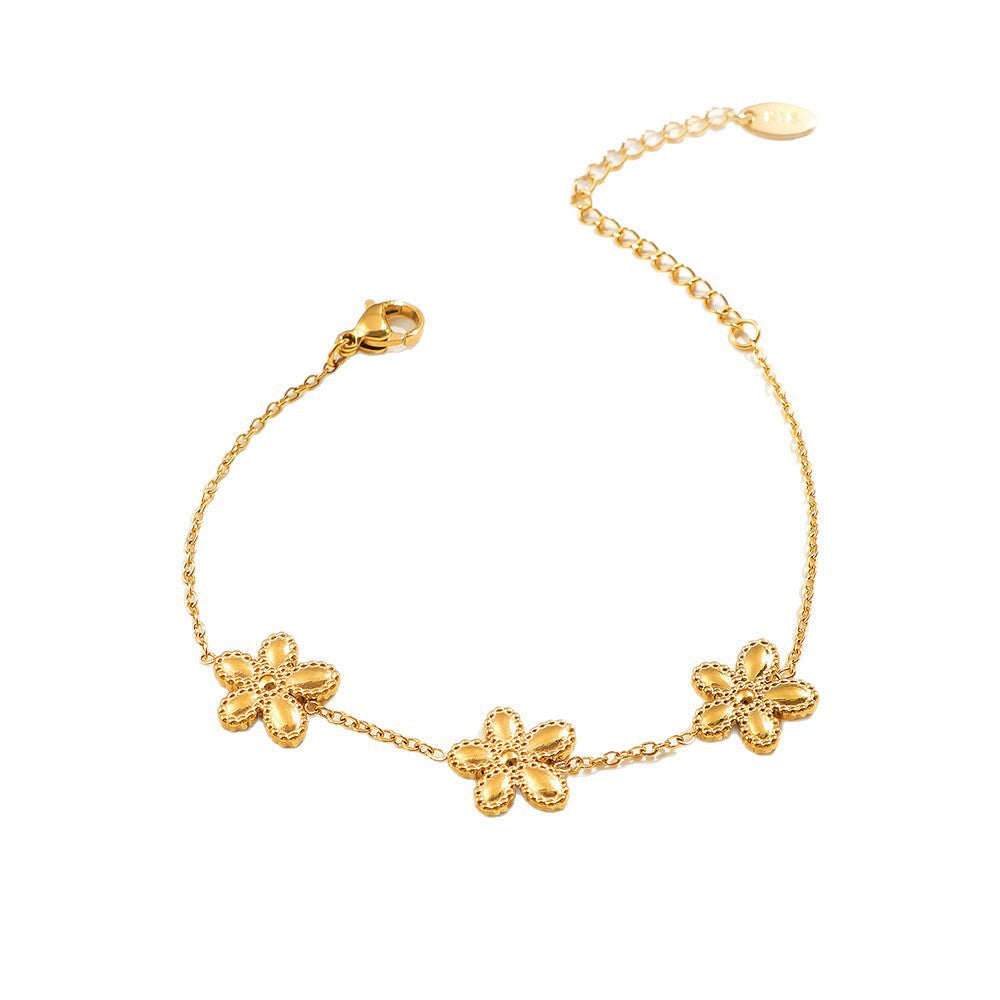 Damen Blumenmotiv Verstellbares Armband Shop Nory