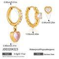 Damen Ohrhänger mit funkelnden Herzanhängern und stylishem Perlendekor Shop Nory