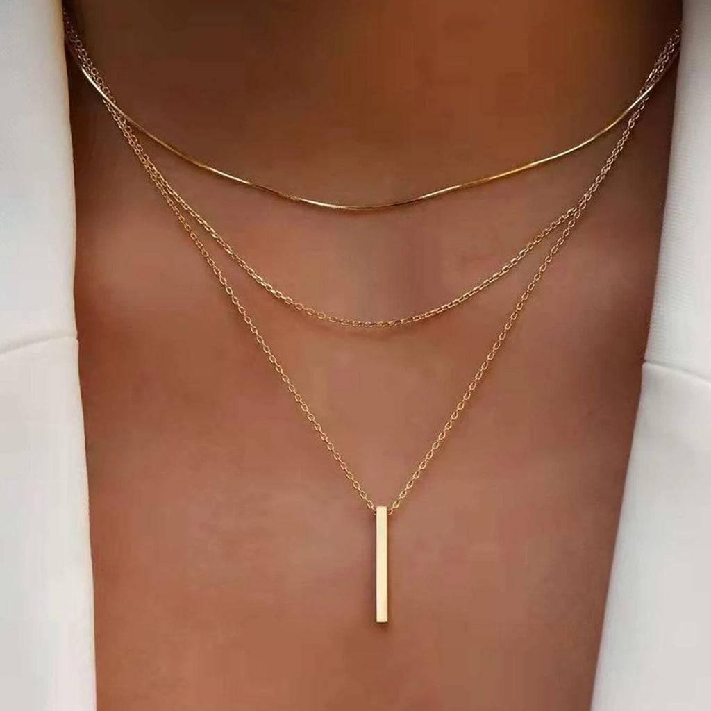 Damen Halskette mit mehreren Anhängern in Stern-, Herz- und Mondform Shop Nory