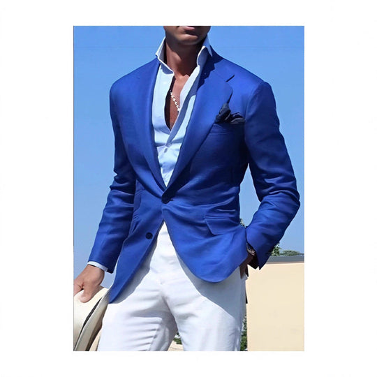 Herren Eleganter Blazer mit modernem Schnitt und strukturiertem GewShopnorye Shopnory
