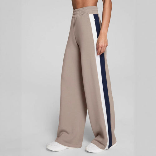 Damen Sportliche lange Hose mit seitlichen Kontraststreifen Shopnory