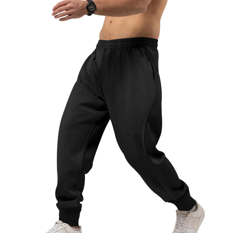 Herren sportliche Jogginghose mit elastischem Bund und Taschen