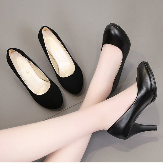 Damen elegante Pumps mit komfortablem Blockabsatz 1782226294