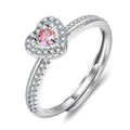 Damen Ring mit herzförmigem Design und funkelndem Zirkonia Shop Nory