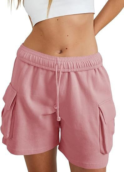 Damen lässige Freizeithose mit komfortablem Gummibund und praktischen Seitentaschen
