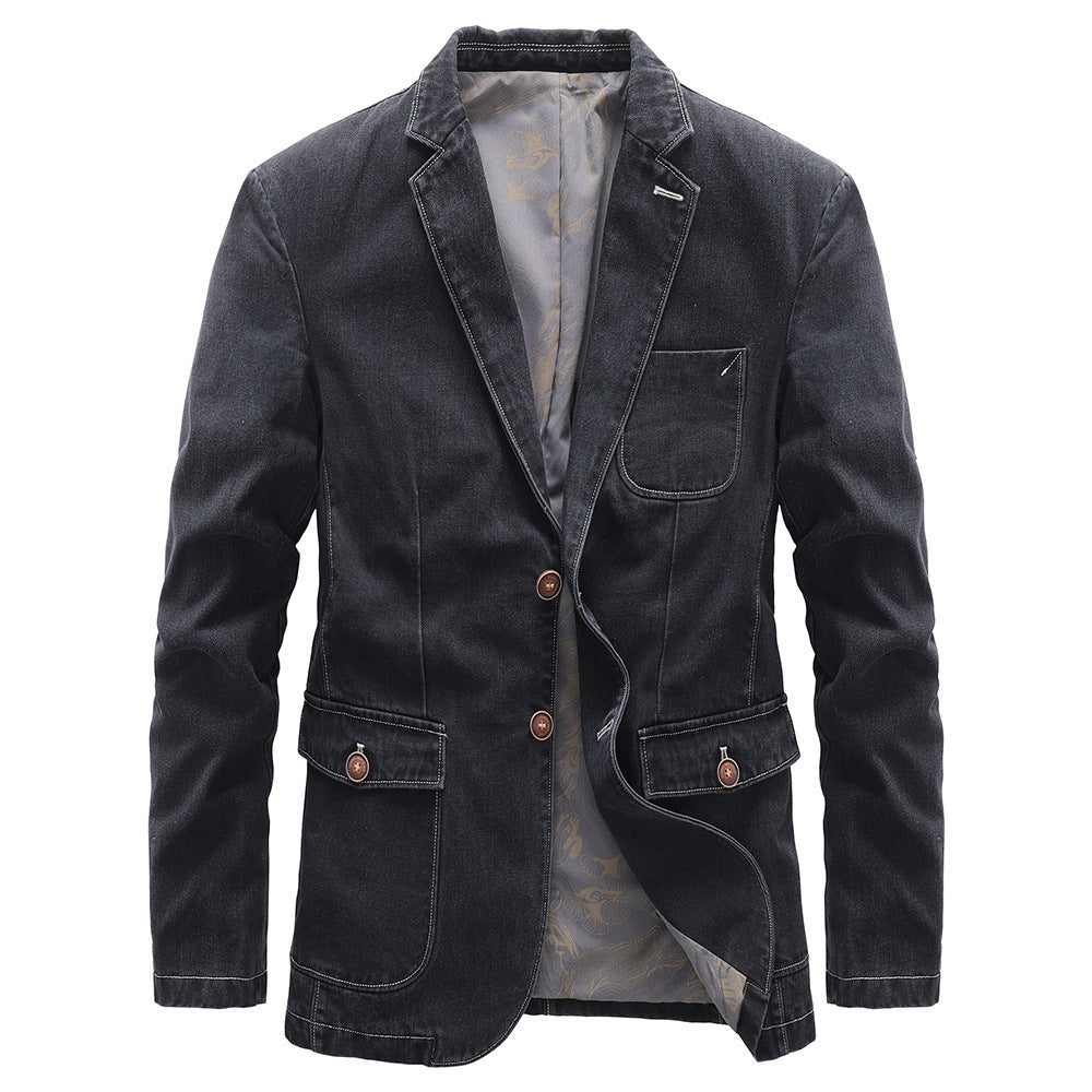 Herren Leichtes Jeans-Sakko mit aufgesetzten Taschen Shop Nory