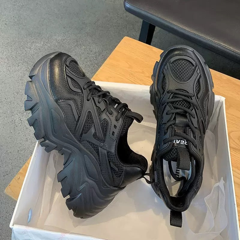 Damen Sportliche Chunky Sneaker mit atmungsaktiver Mesh-Oberfläche