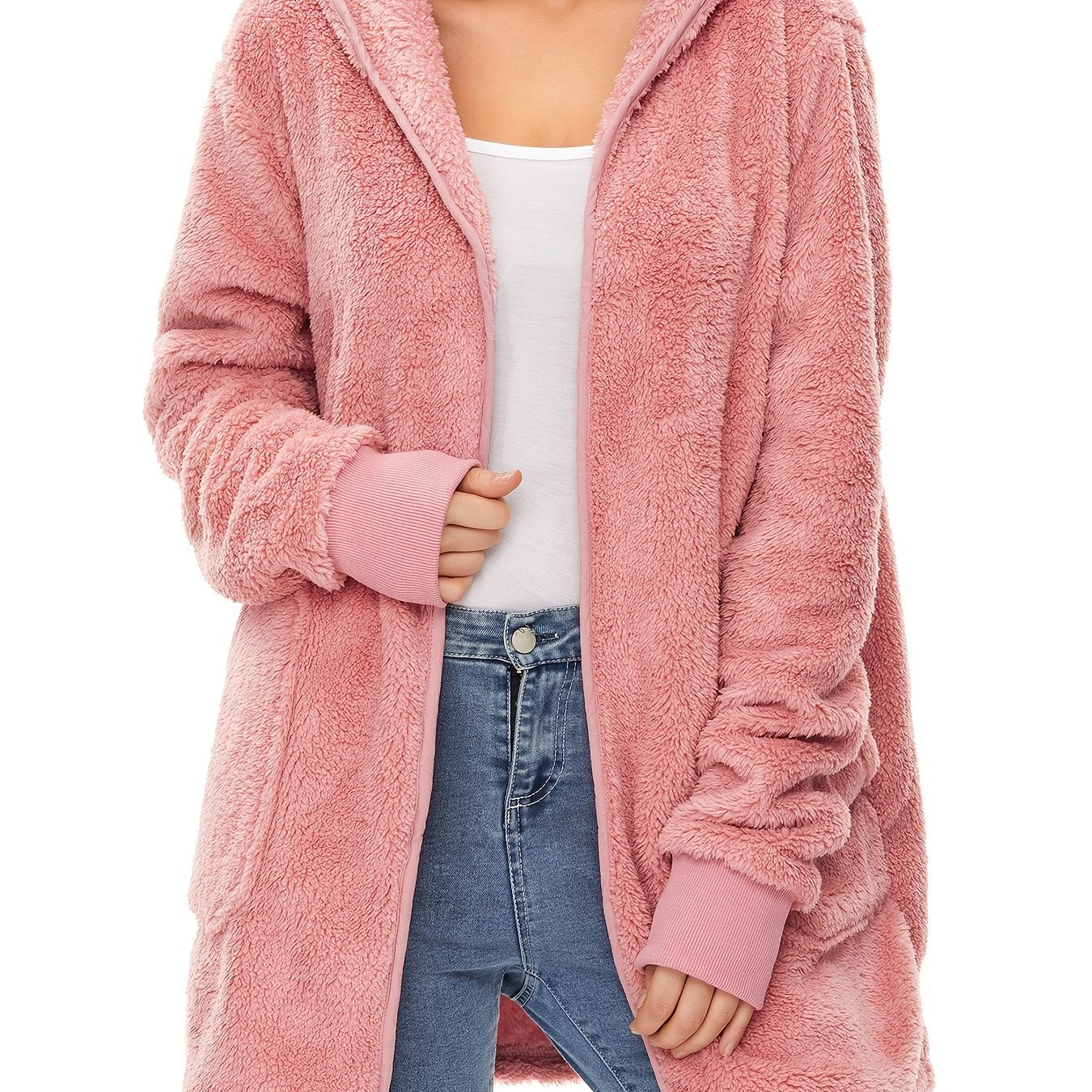 Damen weicher Fleece-Mantels