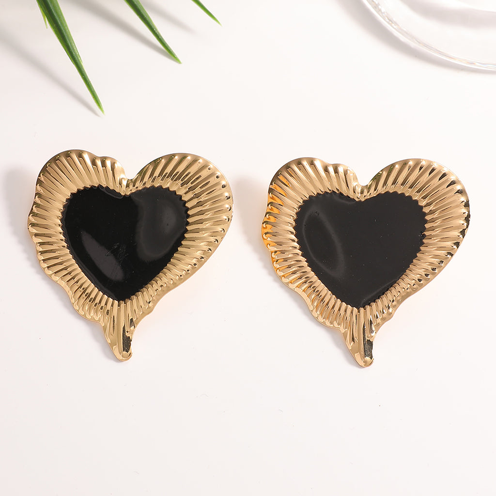 Damen Ohrringe im herzförmigen, glamourösen Design Shop Nory