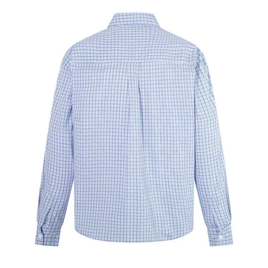 Herren Kariertes Baumwoll-Langarmhemd im Relaxed-Fit mit Kentkragen Shop Nory