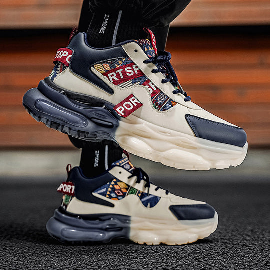 Damen Plateau-Sneaker mit voluminöser Sohle und gewebten Ethno-Details Shop Nory