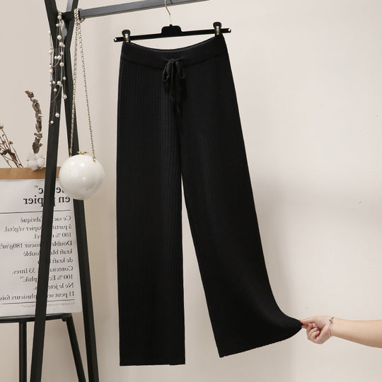 Damen Weite Rippstrickhosen Shop Nory