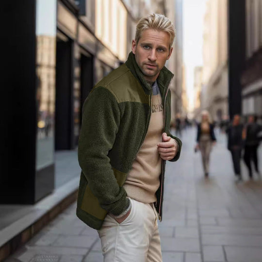 Herren Fleecejacke mit hochwertigem Innenfutter und praktischen Reißverschlusstaschen