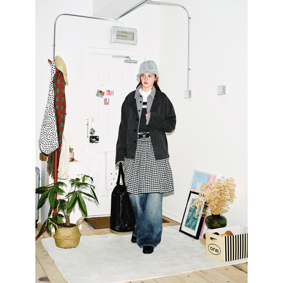 Herren Kurzblouson im Layer‑Look mit Kontrastkragen Shop Nory