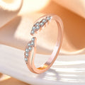 Damen Offener Ring mit funkelnden Zirkonia-Akzenten Shop Nory