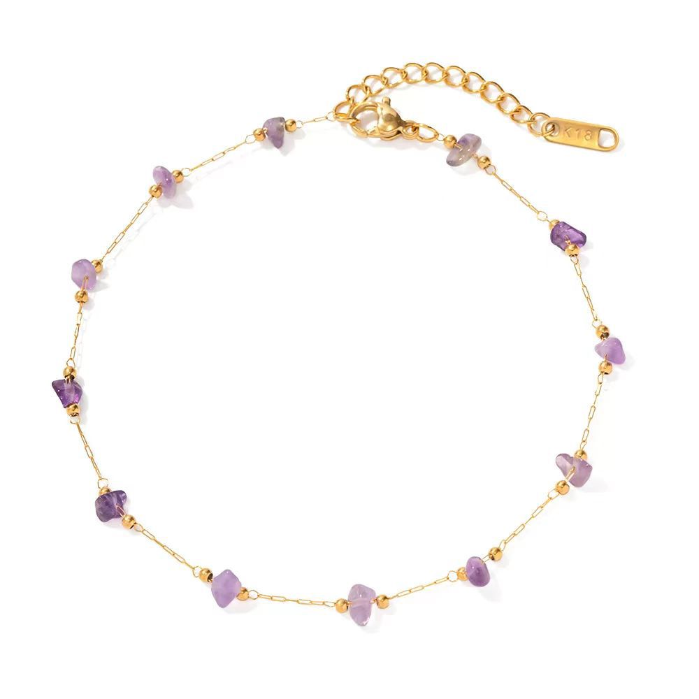 Damen Amethyst Perlenkette Armband Shop Nory
