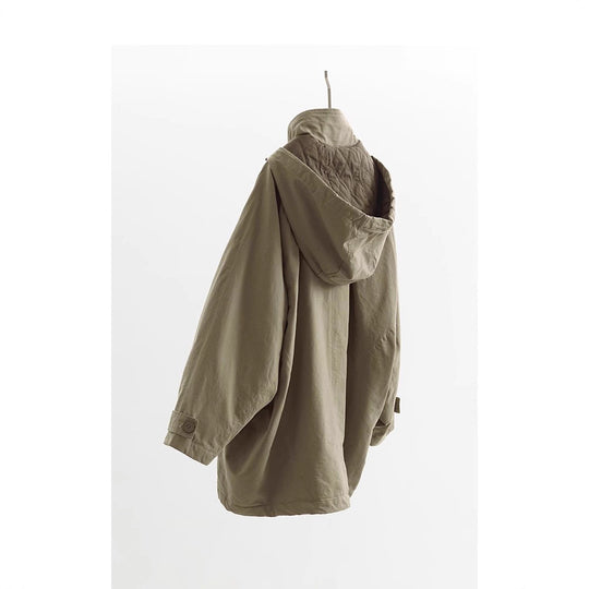 Damen Modische Übergangsjacke mit abnehmbarer Kapuze Shop Nory