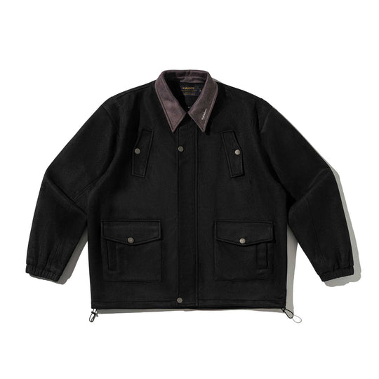 Herren Wollmix-Fieldblouson mit Cordkragen und Utility-Taschen Shop Nory