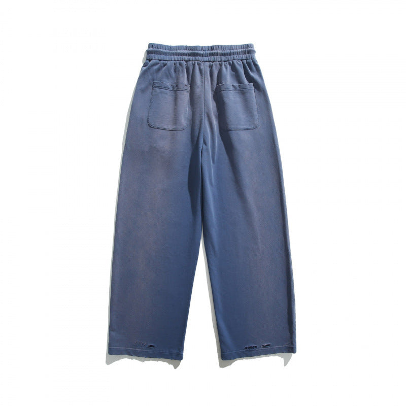 Unisex Weite Relaxed-Freizeithose aus French-Terry mit elastischem Tunnelzugbund und Eingrifftaschen Shop Nory