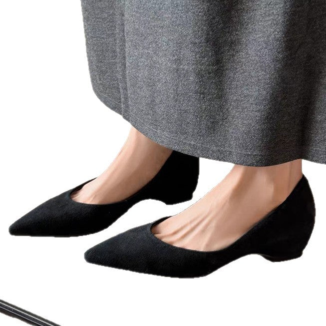 Damen bequeme und elegante Ballerina-Pumps mit spitzem Design und weich gepolsterter Innensohle