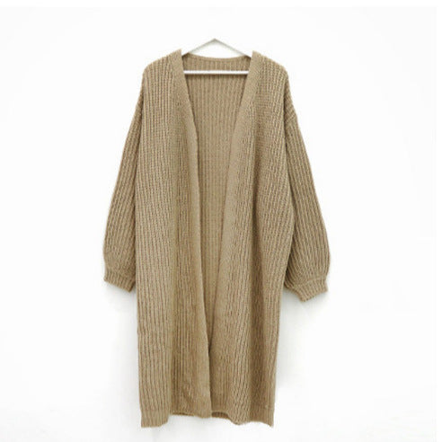 Damen Grobstrick Cardigan mit offenem Schnitt