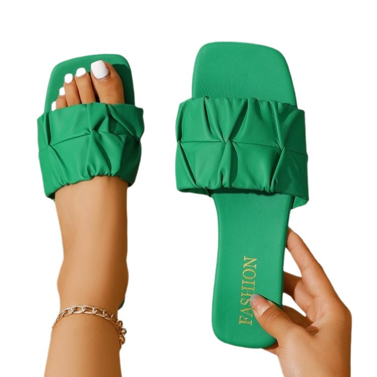 Damen Modische und bequeme Slipper mit elegantem Riemendetail