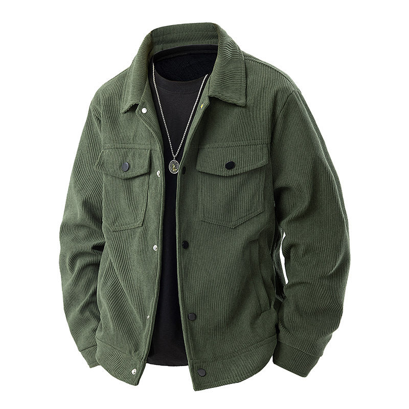 Herren Modische Cordjacke mit Taschen Shop Nory