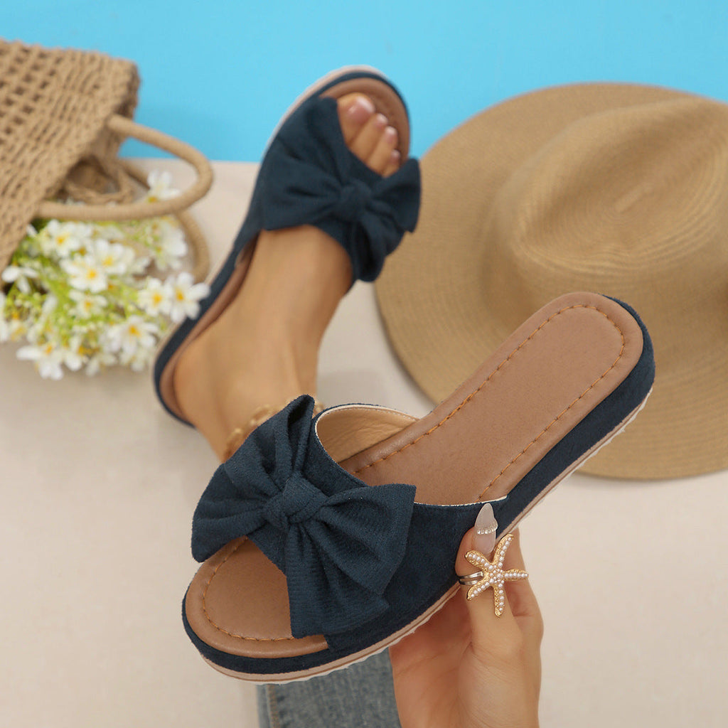 Damen Bequeme Sandalen mit modischem Schleifen-Design