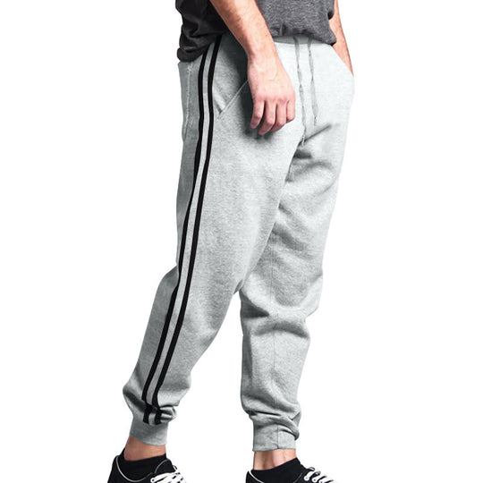Herren Relaxed-Fit Jogginghose mit seitlichem Kontraststreifen, Elastikbund & Kordelzug Shop Nory