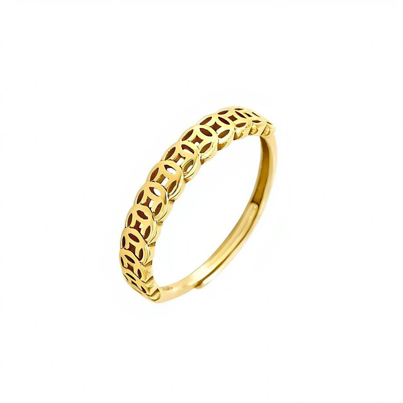 Damen eleganter und filigraner Ring mit geometrischem Design Shop Nory