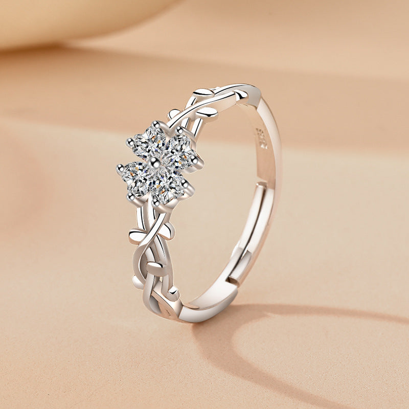 Damen Zarter Verlobungsring mit kunstvollem Design Shop Nory