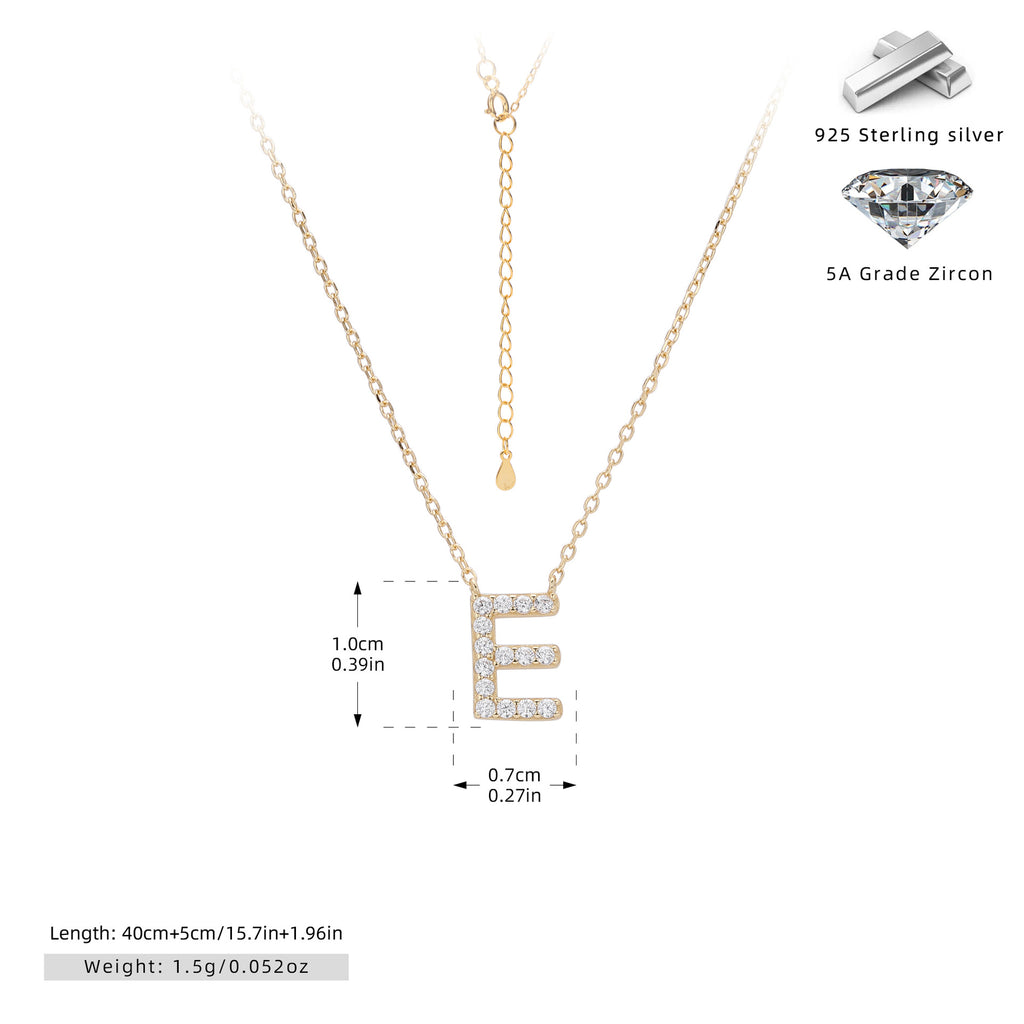Damen Halskette mit Z-Anhänger und funkelnden Zirkonia Shop Nory
