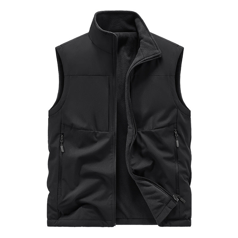Herren Leichte technische Outdoor‑Weste mit Stehkragen, Netzfutter und Reißverschlusstaschen Shop Nory