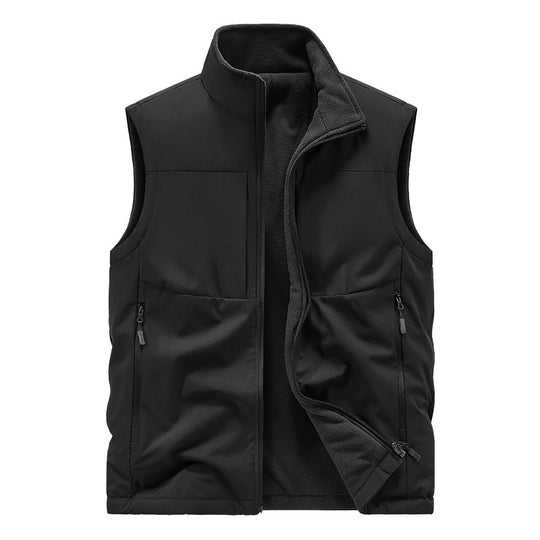Herren Leichte technische Outdoor‑Weste mit Stehkragen, Netzfutter und Reißverschlusstaschen Shop Nory