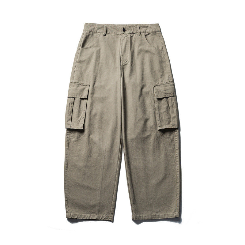 Herren Weite Cargo-Hose aus Baumwollmix mit großen Klappentaschen und relaxed Fit Shop Nory