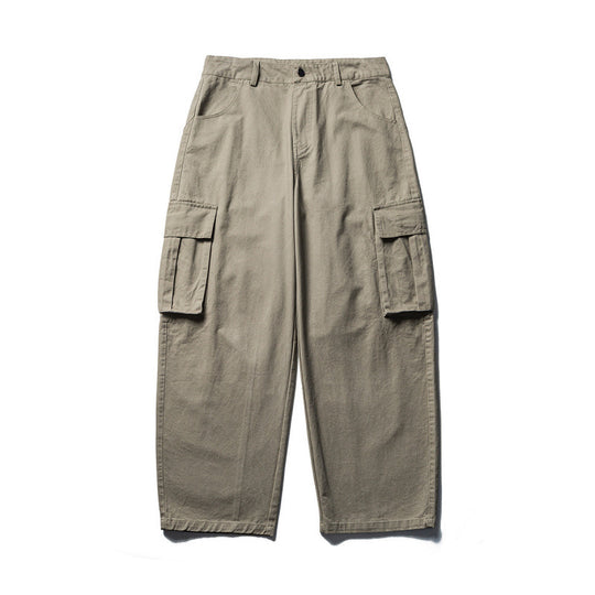 Herren Weite Cargo-Hose aus Baumwollmix mit großen Klappentaschen und relaxed Fit Shop Nory