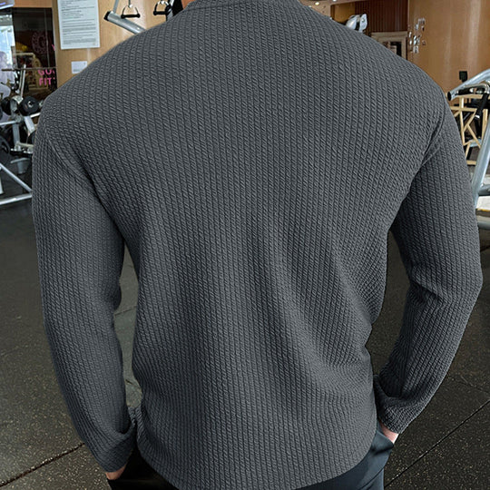 Herren Langarmshirt mit strukturiertem GewShopnorye