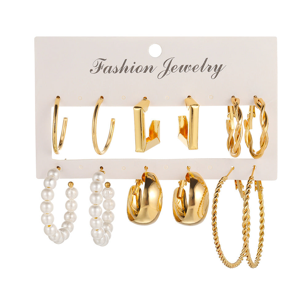 Damen Ohrringe Set mit vielseitigen Designs und funkelnden Akzenten Shop Nory