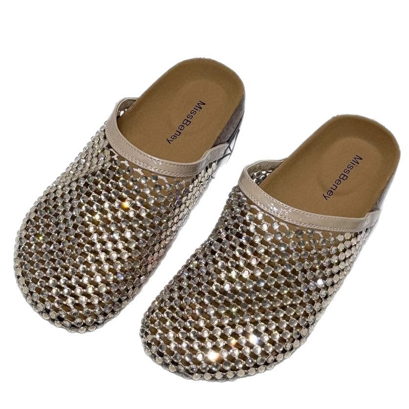 Damen Modische Clogs mit Funktionsoberfläche und komfortablem Fußbett